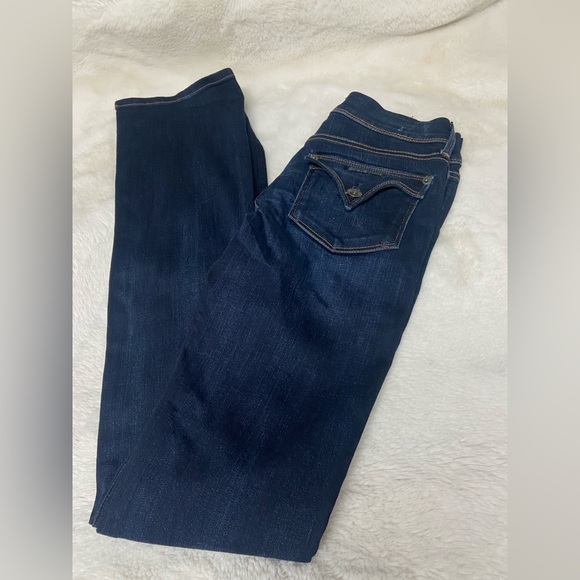 $205 Hudson Beth Baby Boot cut jeans size 25 dark wash blue - Picture 2 of 11